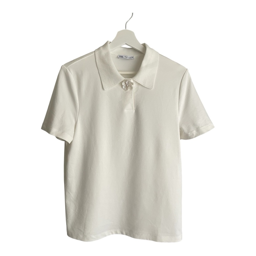 Zara Cream Polo Shirt